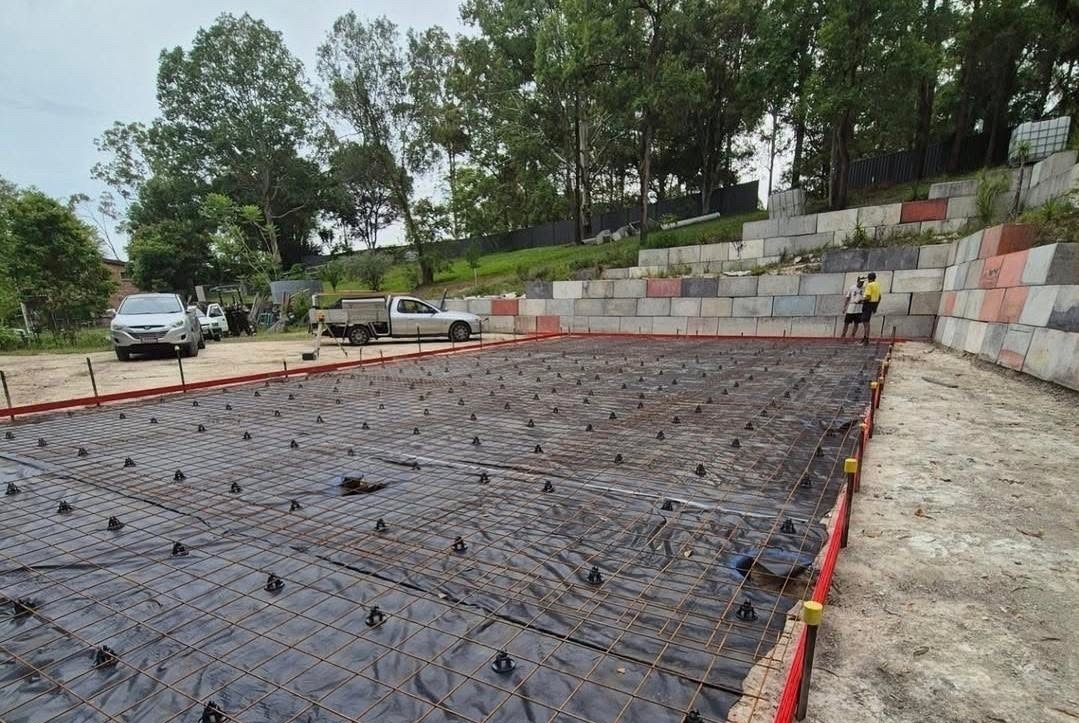 Concrete footings and reinforcement Gold Coast